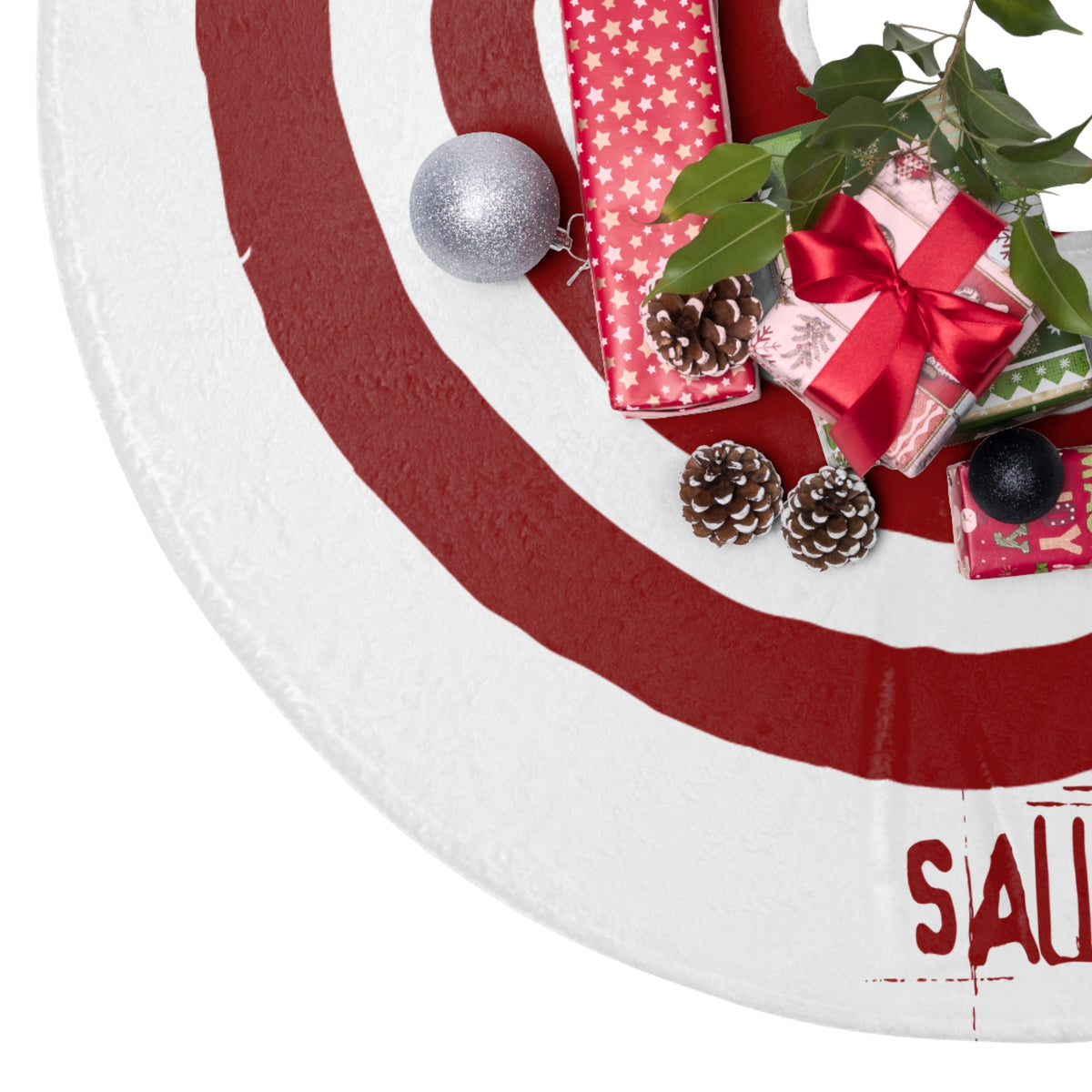 SAW Tree Skirt Holiday Spiral