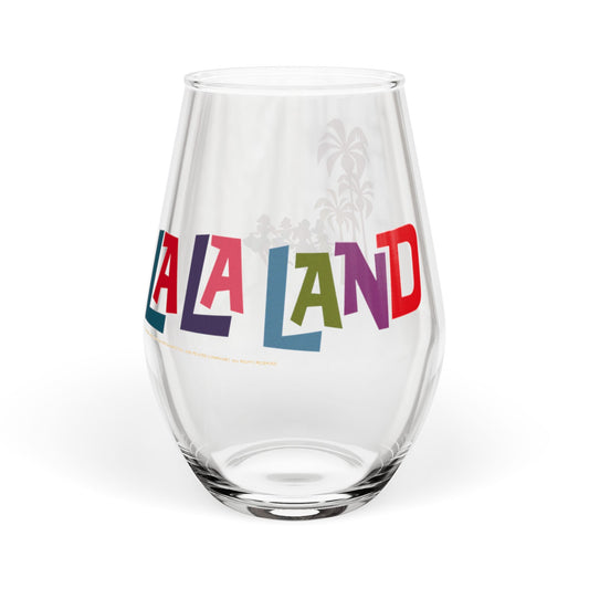 La La Land Wine Glass Logo Palm Trees