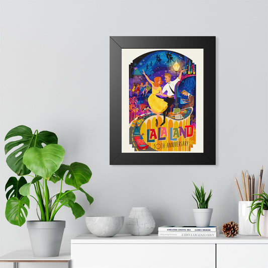 La La Land Framed Poster 10th Anniversary