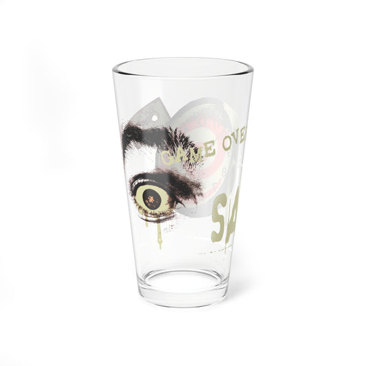 Saw Pint Glass Game Over