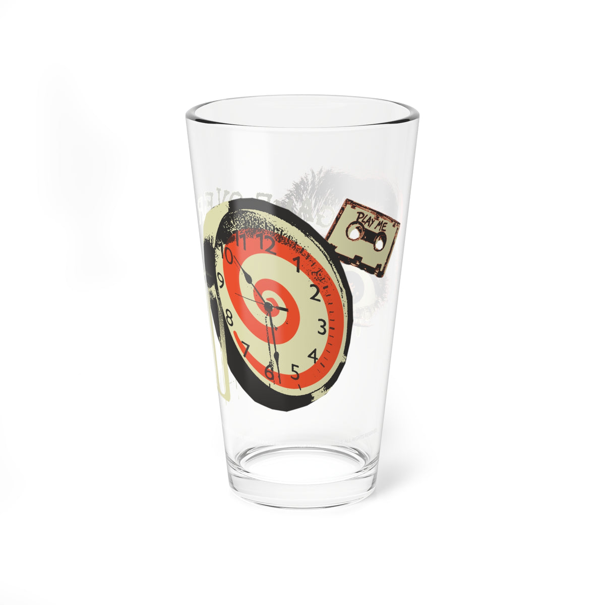 Saw Pint Glass Game Over