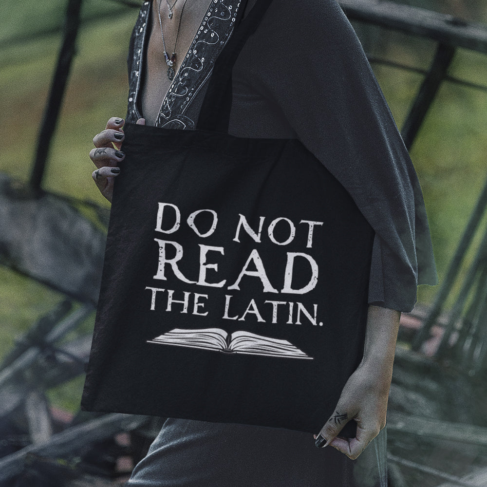 The Cabin in the Woods "Do Not Read the Latin" Tote Bag