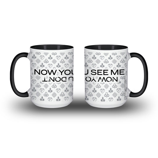 Now You See Me, Now You Don't Suit Pattern Mug