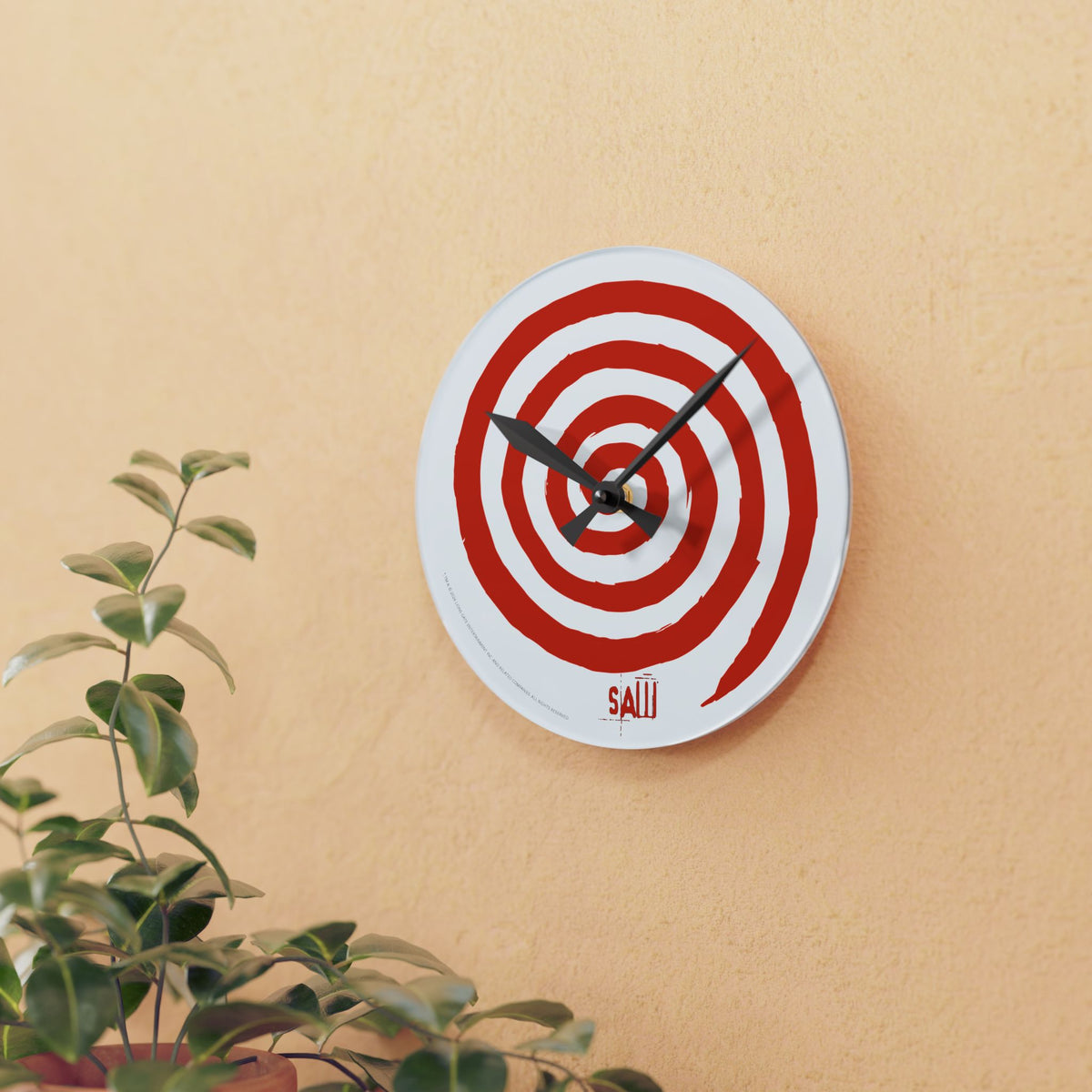 Saw Wall Clock Spiral