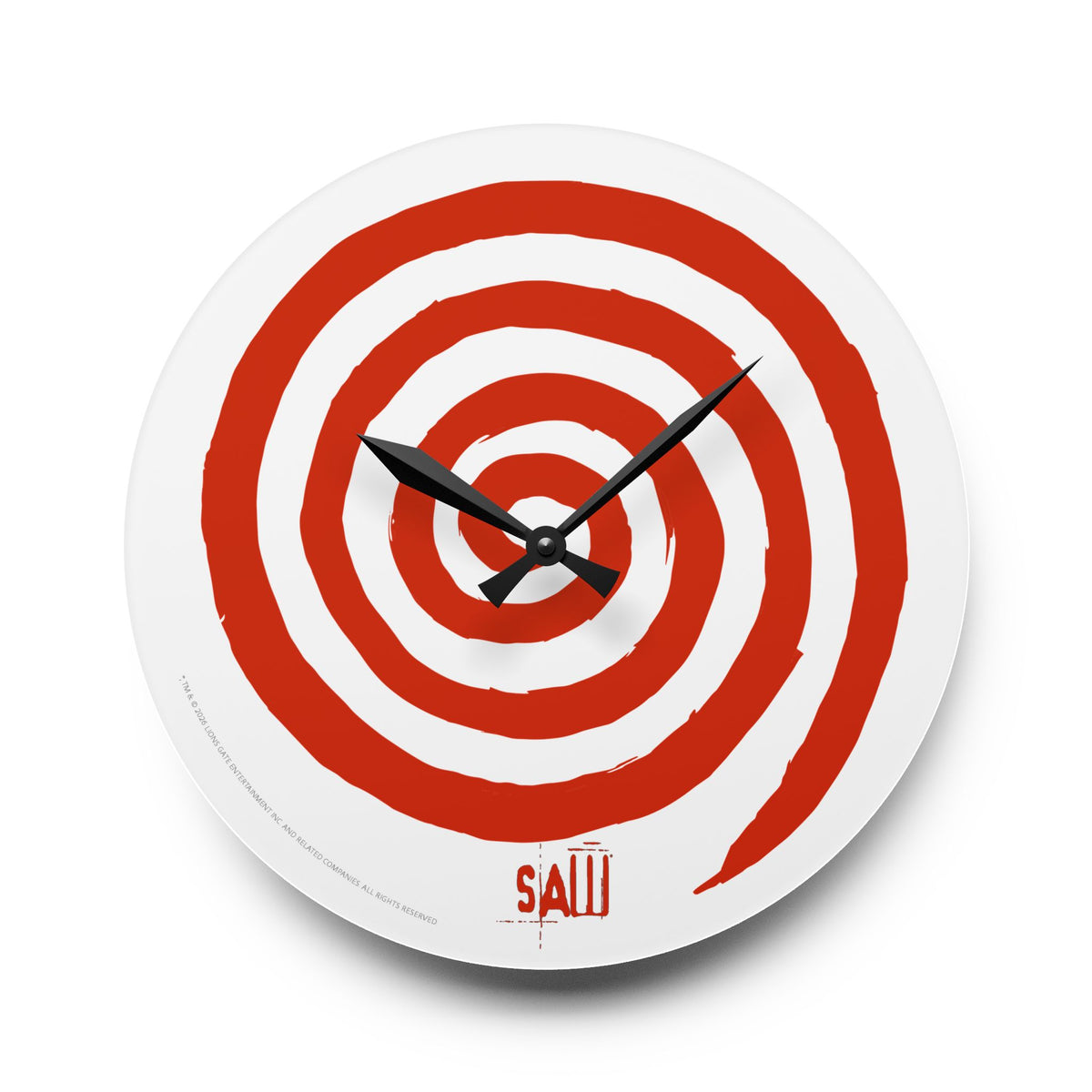 Saw Wall Clock Spiral