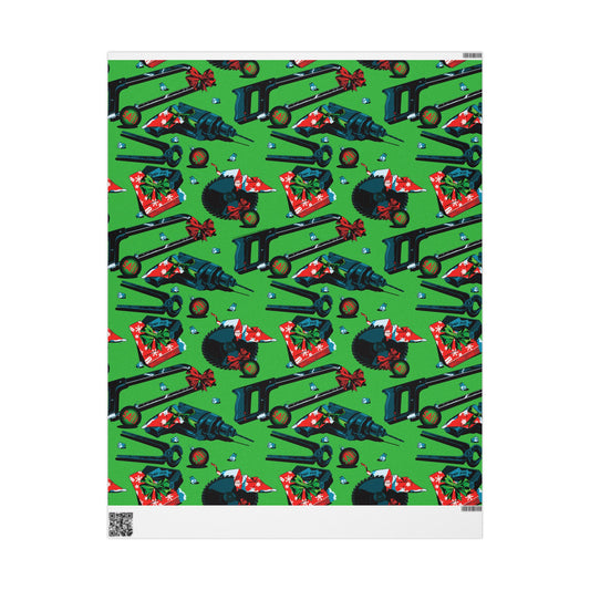 SAW Wrapping Paper Green Tools