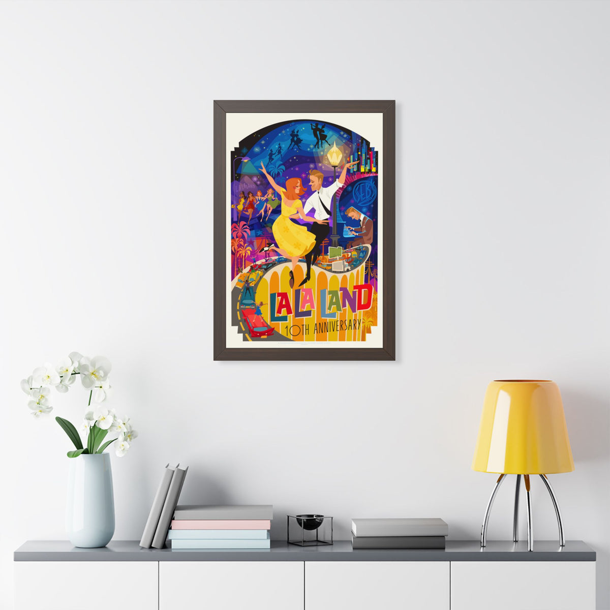 La La Land Framed Poster 10th Anniversary