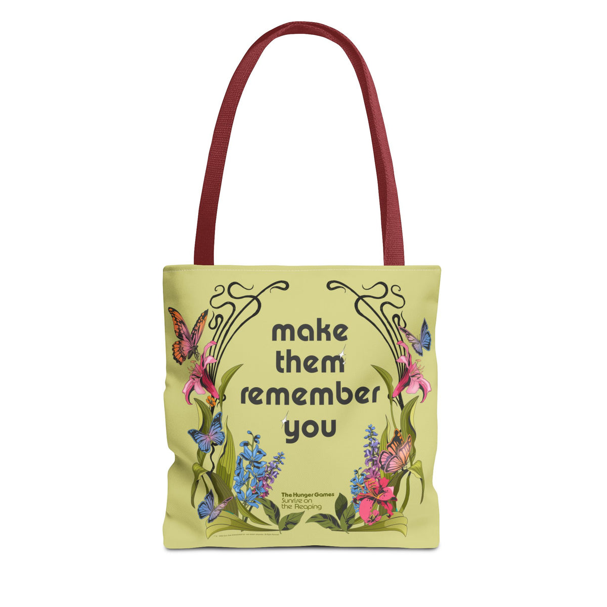 The Hunger Games: Sunrise on the Reaping Tote Bag Make Them Remember You