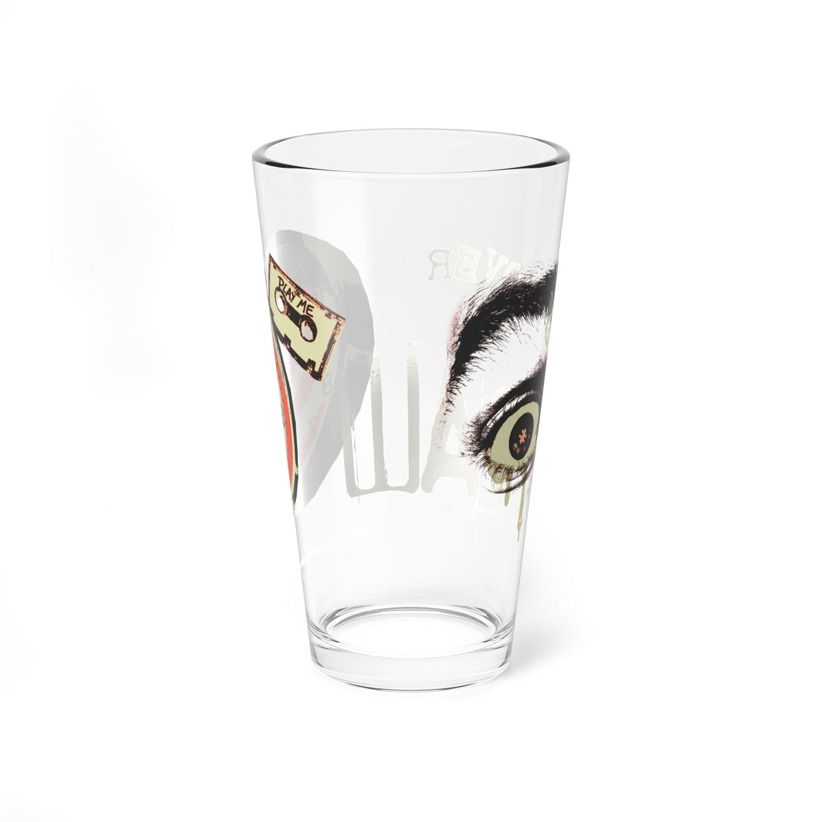 Saw Pint Glass Game Over