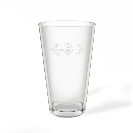 John Wick Mixing Glass "Continental" Engraved 16oz Pint