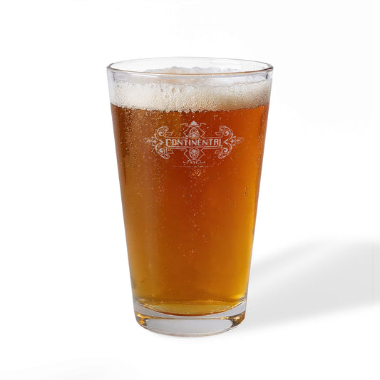 John Wick Engraved Pint Glass Continental