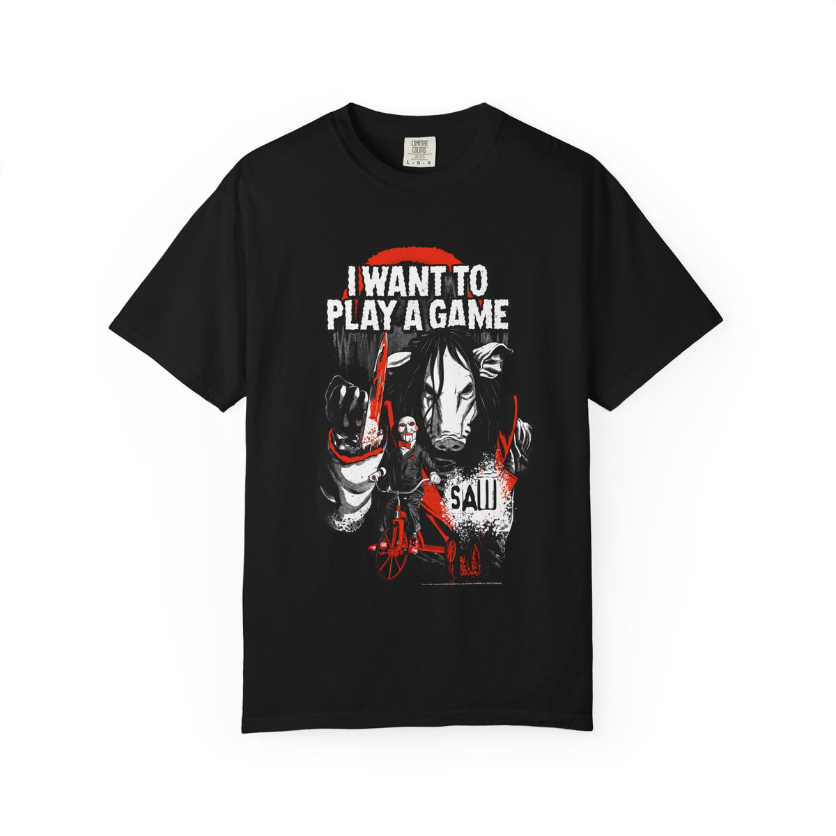 Saw T-Shirt I Want to Play a Game
