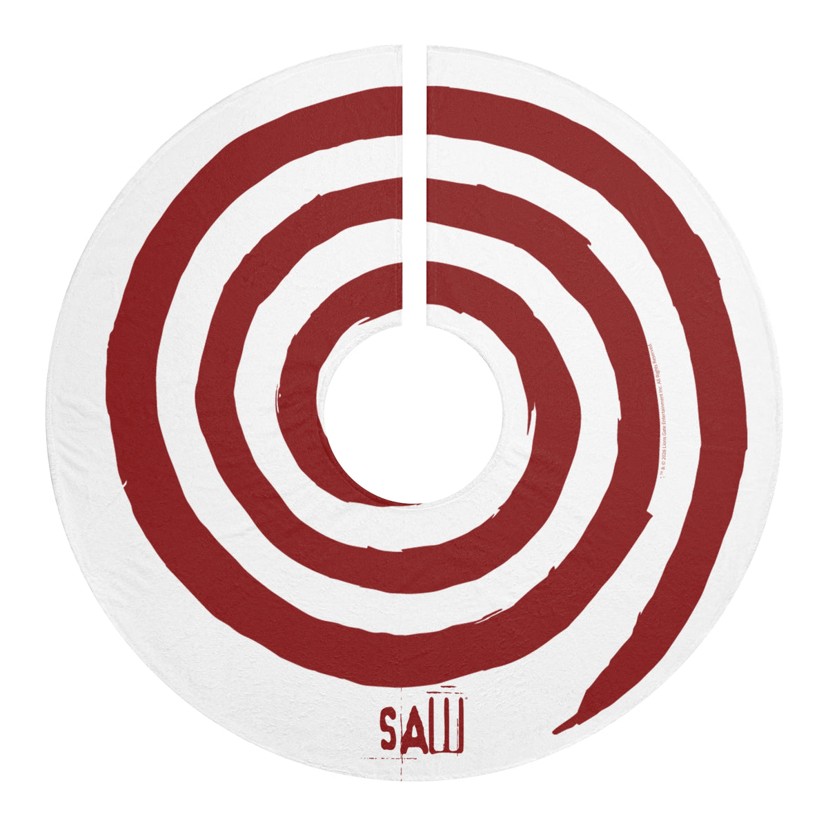 SAW Tree Skirt Holiday Spiral
