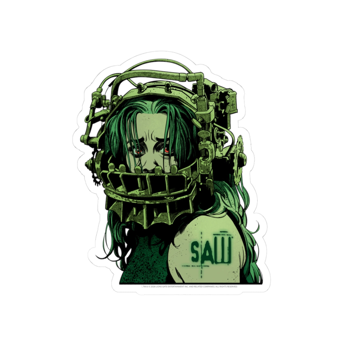 Saw Kiss-Cut Sticker Reverse Bear Trap