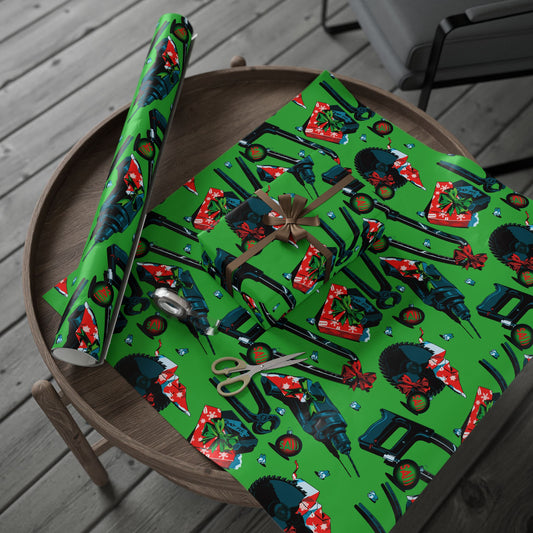 SAW Wrapping Paper Green Tools