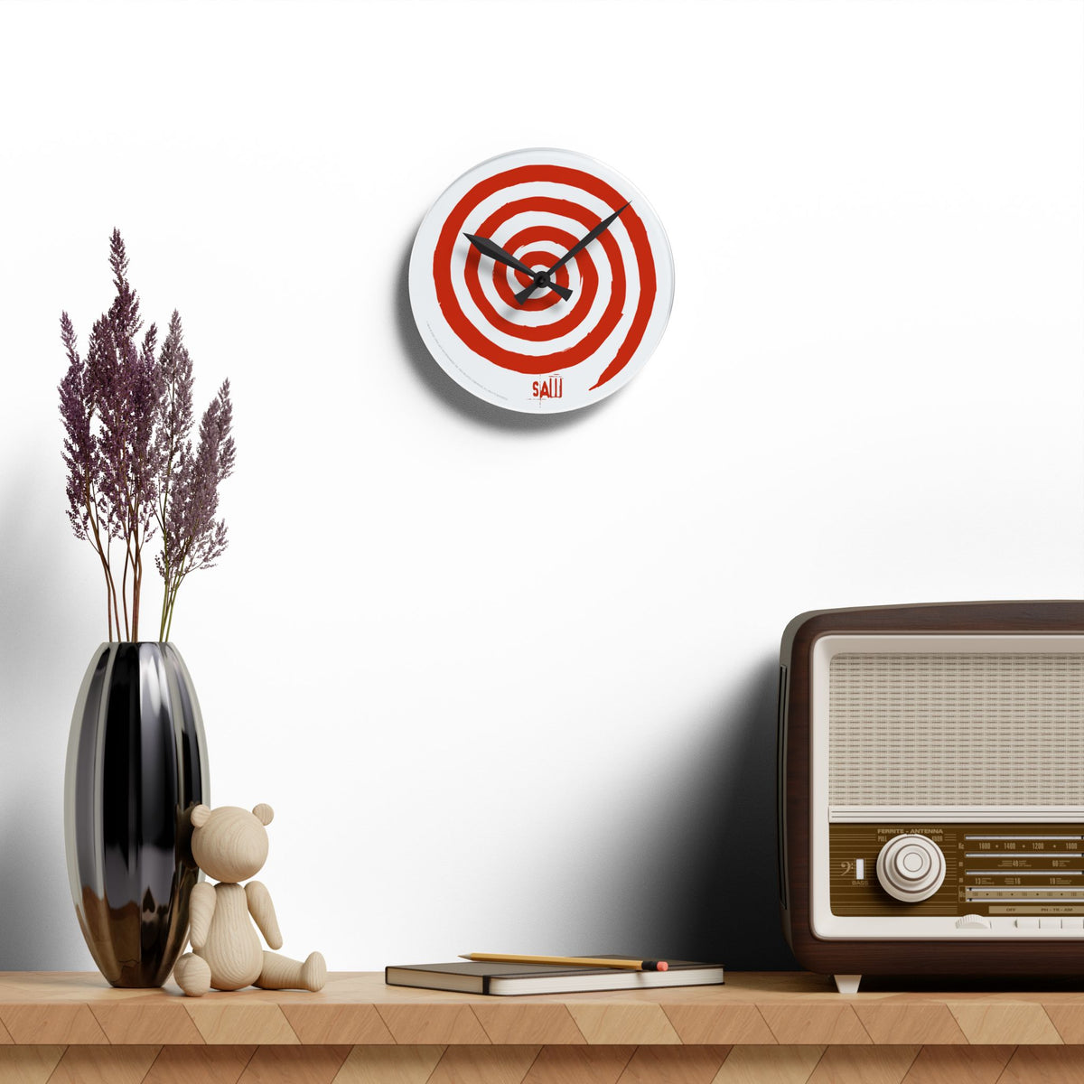 Saw Wall Clock Spiral