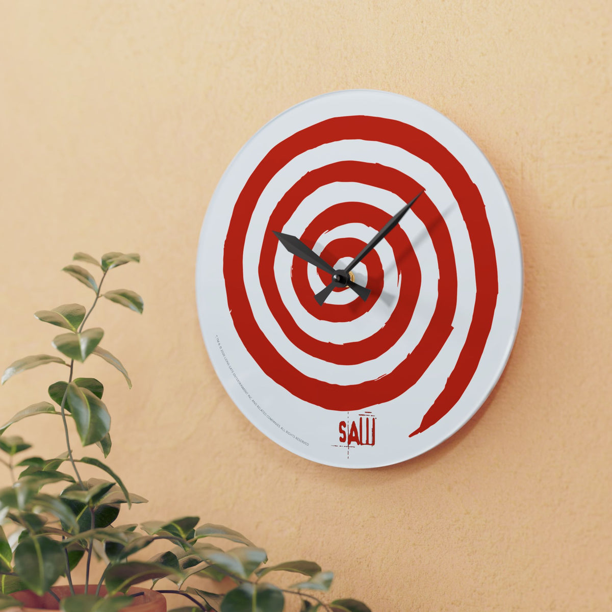 Saw Wall Clock Spiral