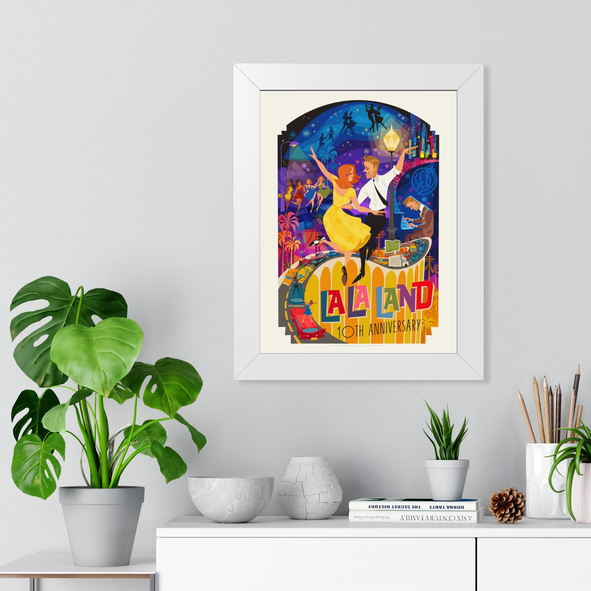 La La Land Framed Poster 10th Anniversary