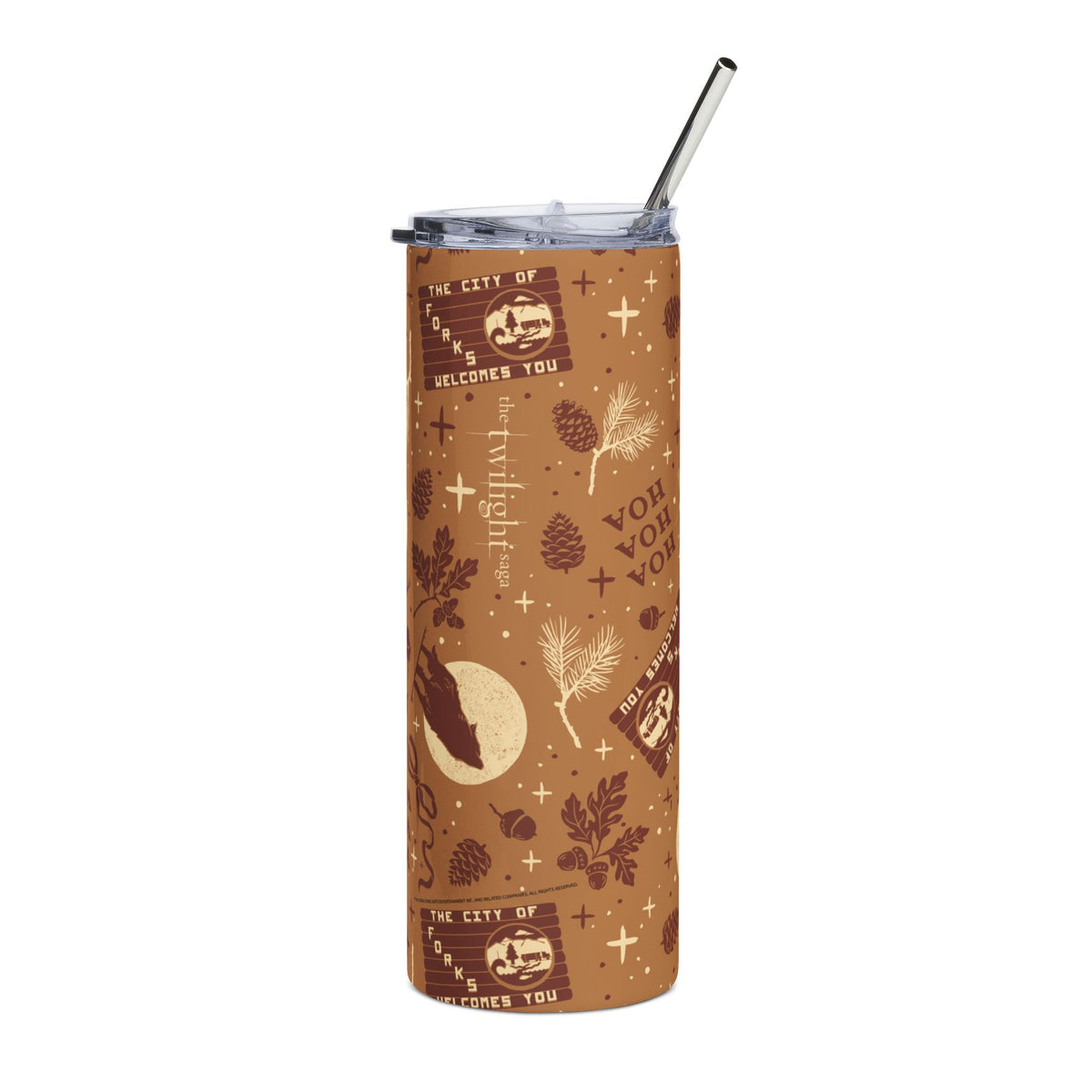 The Twilight Saga Cinnamon Steel Tumbler Hoa Hoa Season