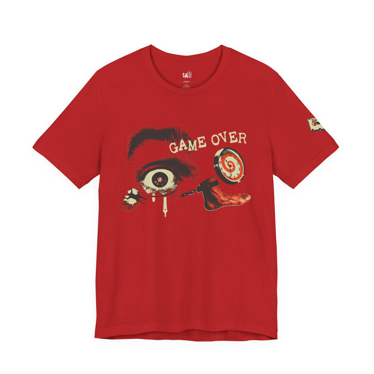 Saw Red T-Shirt Game Over