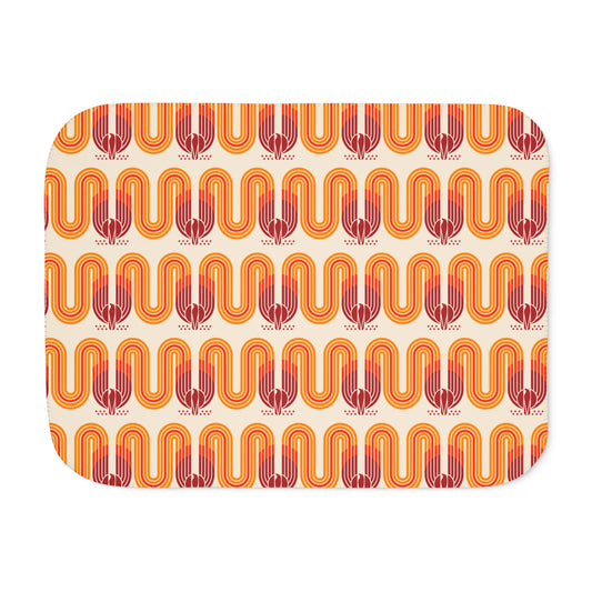 The Hunger Games: Sunrise on the Reaping Blanket Sherpa Retro Curvy Pattern