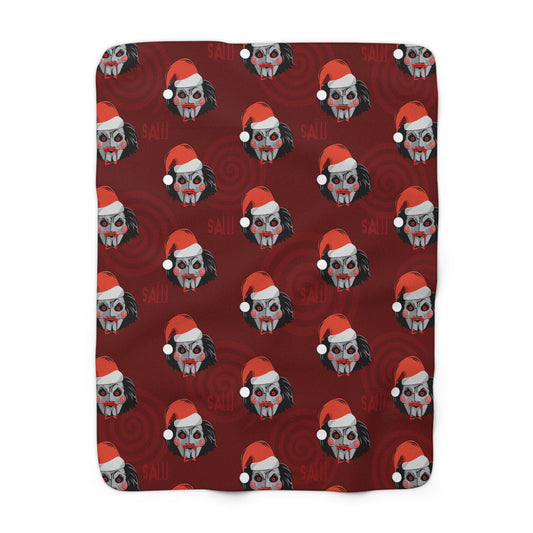 SAW Sherpa Blanket Holiday Billy