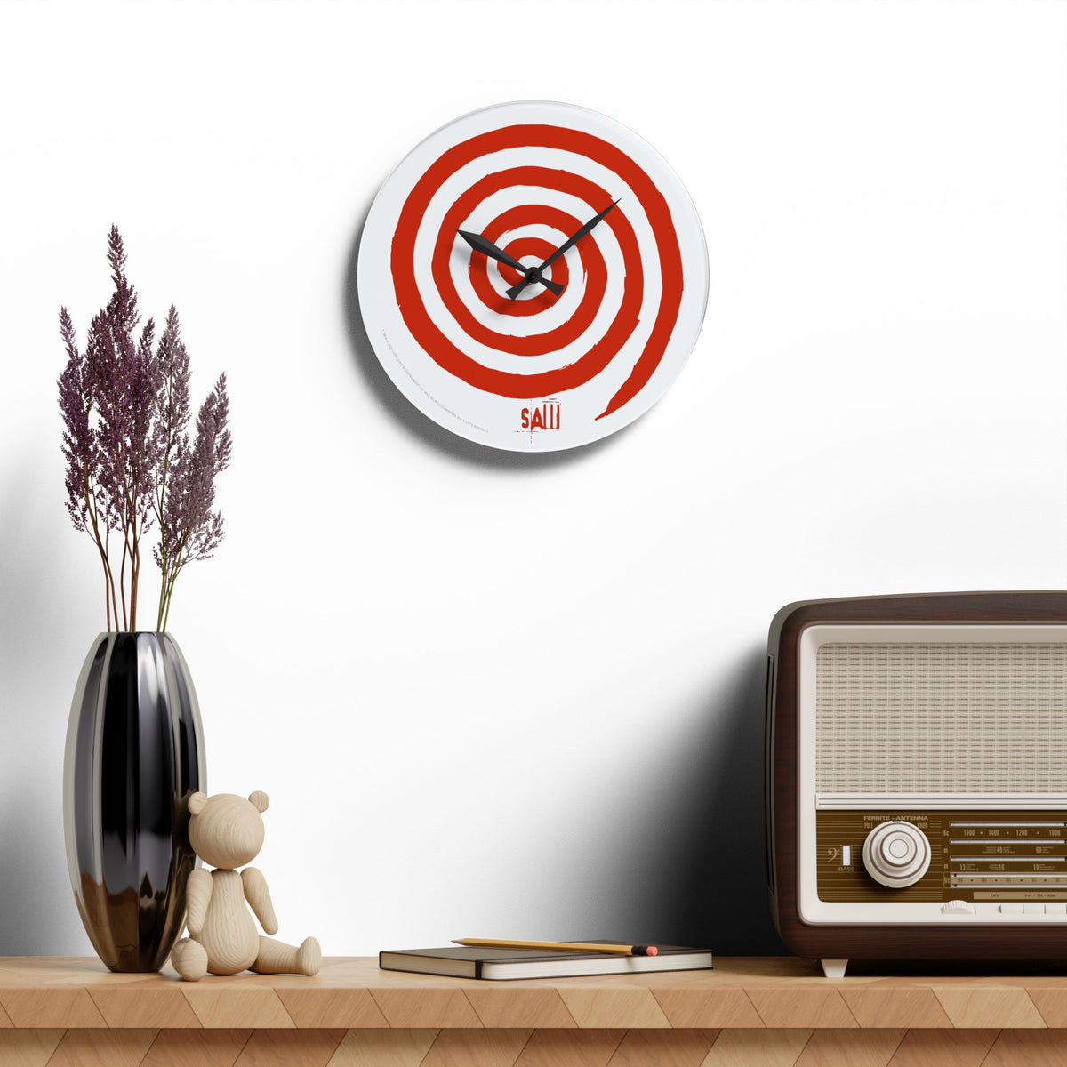 Saw Wall Clock Spiral