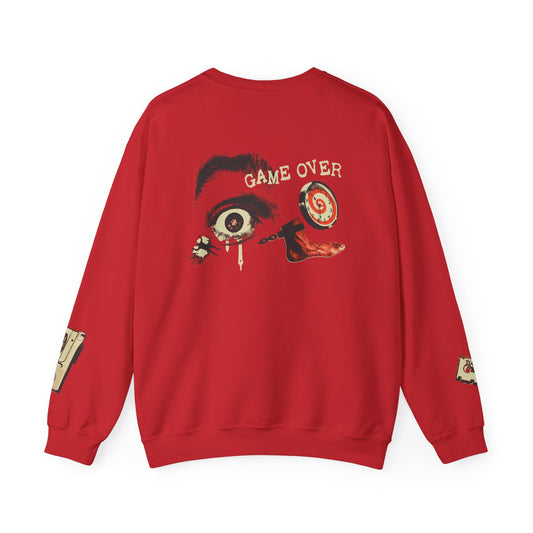 Saw Red Crewneck Sweatshirt Game Over
