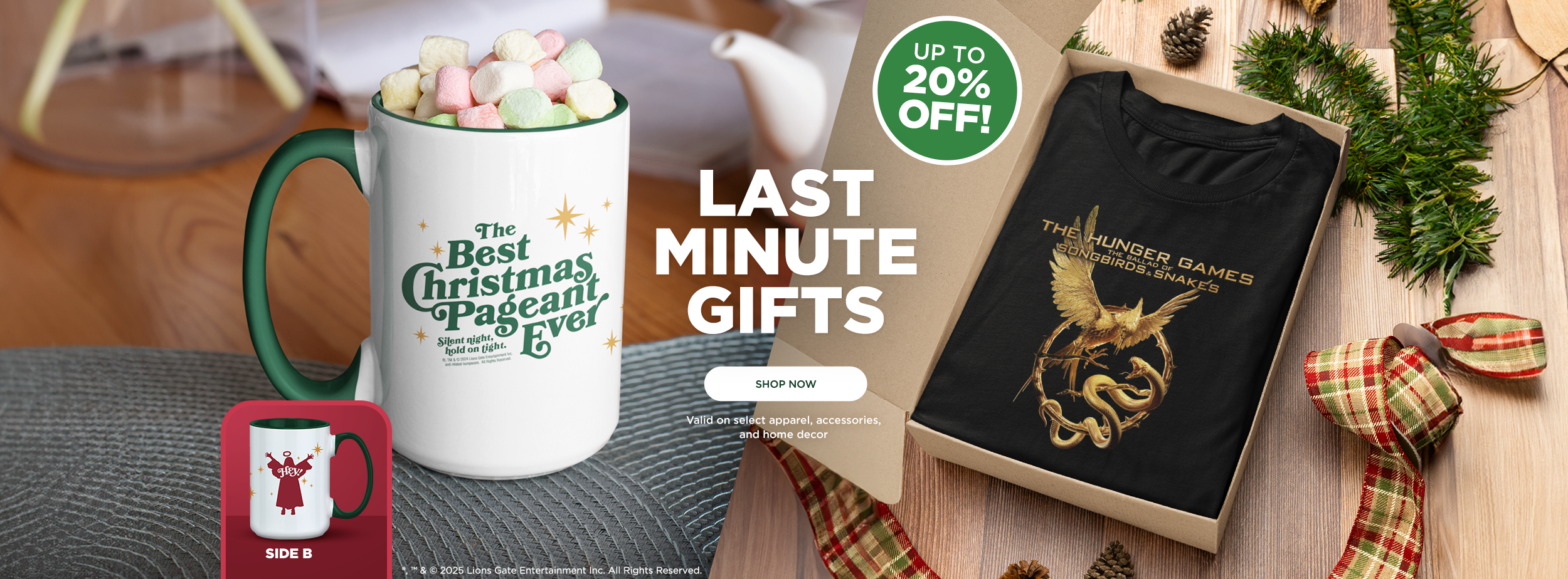 desktop feature banner LAST MINUTE GIFTS