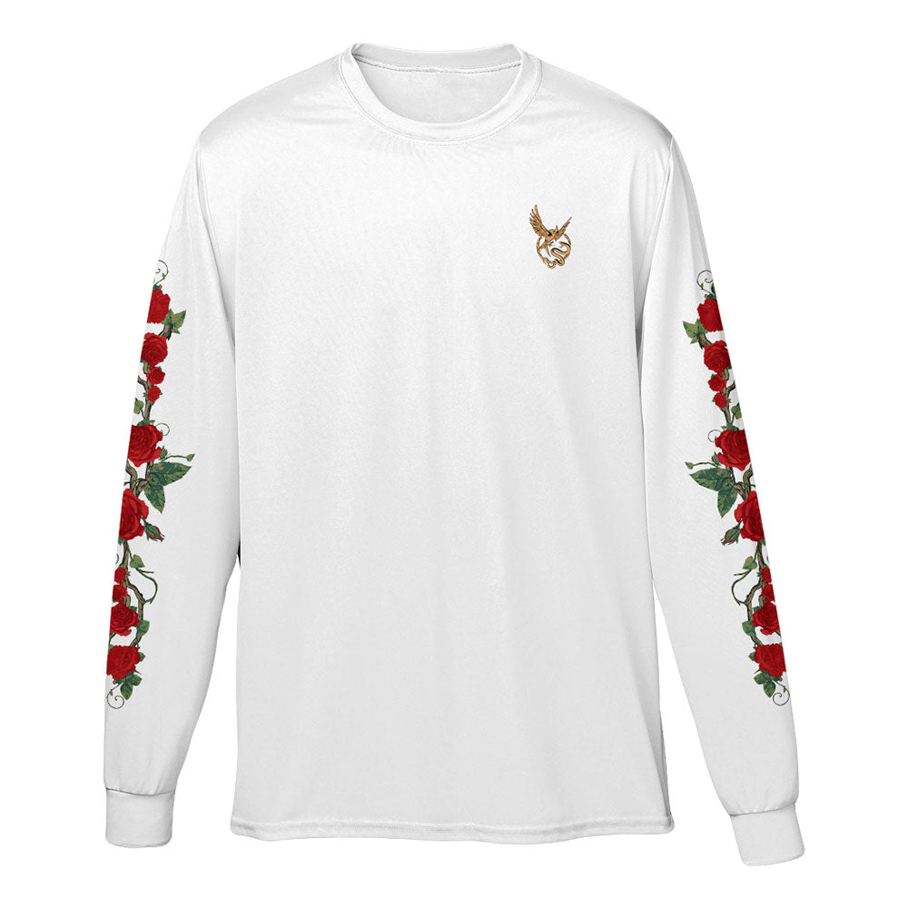 Songbirds & Snakes x Trish Summerville Roses White Long Sleeve