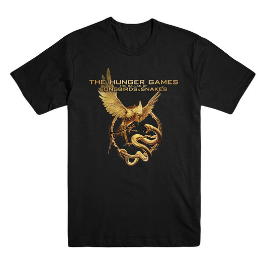 The Hunger Games: The Ballad of Songbirds and Snakes Emblem & Logo Black Tee