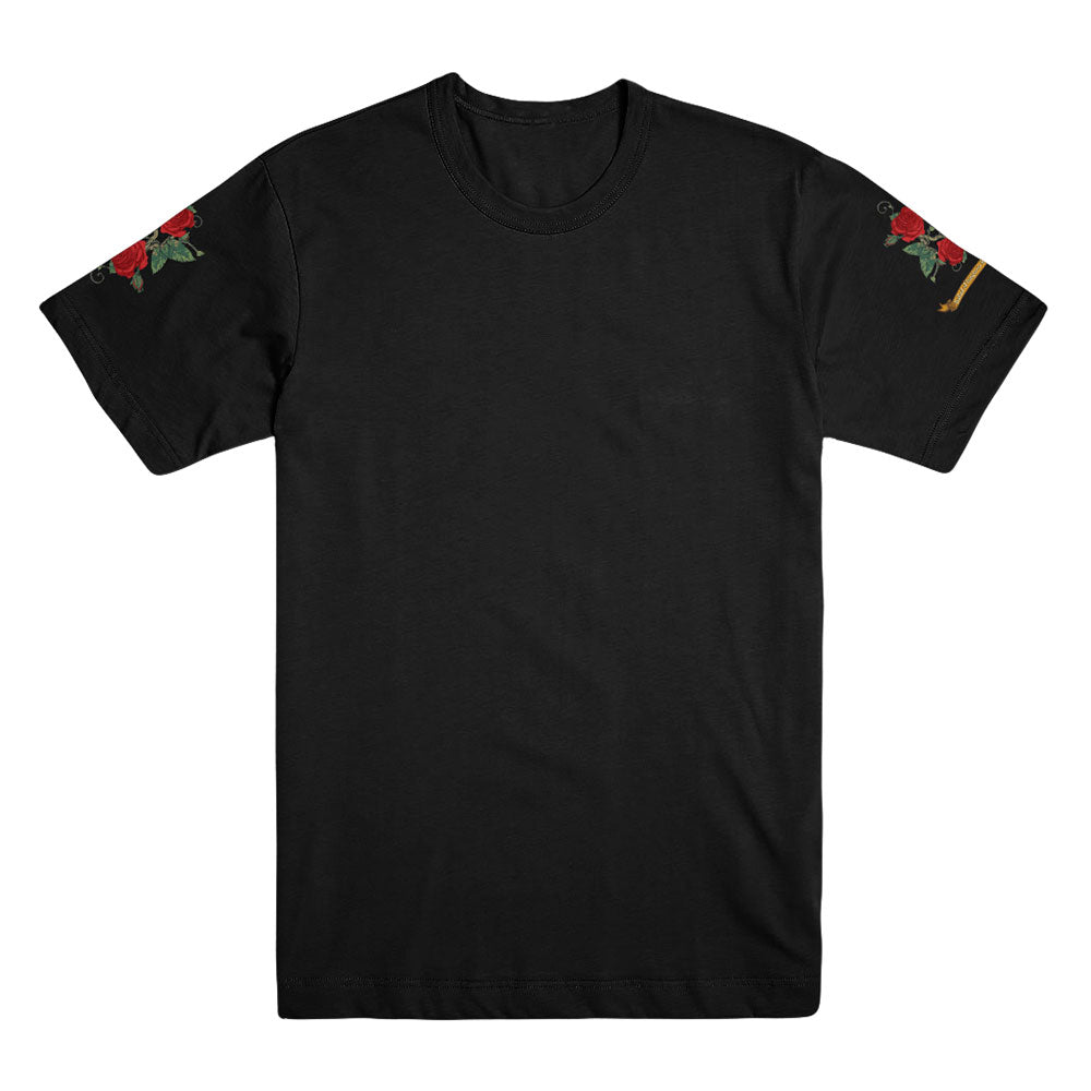 Songbirds & Snakes x Trish Summerville Rose Unisex Black Tee