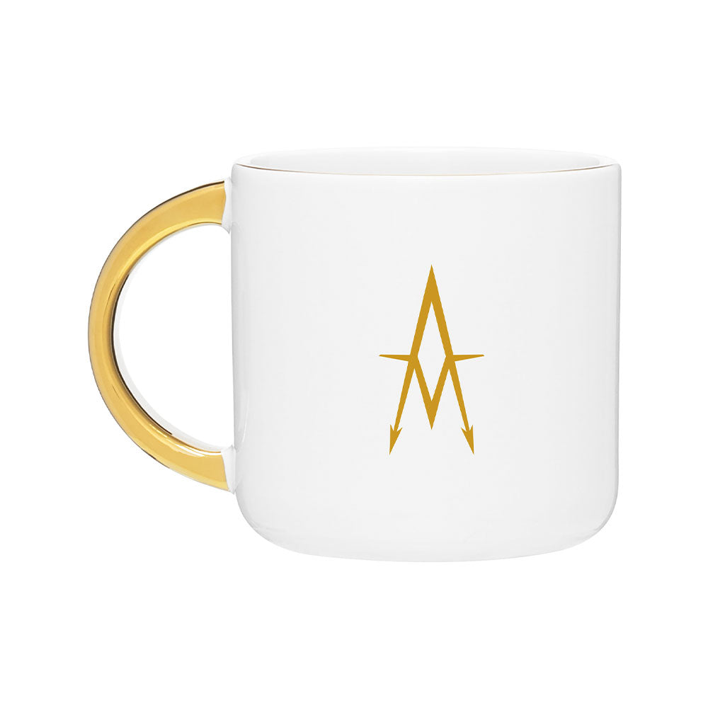 The Academy White and Gold Mug