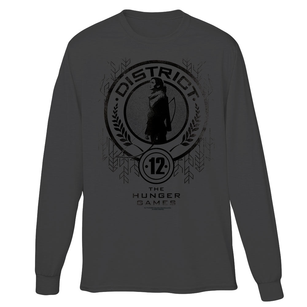 The Hunger Games District 12 Katniss Charcoal Long Sleeve