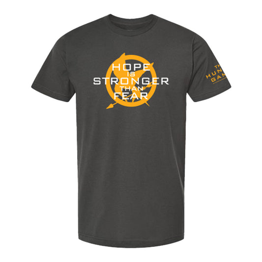 The Hunger Games Hope is Stronger Than Fear Charcoal Tee
