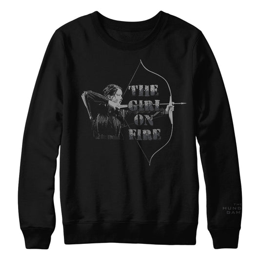 The Hunger Games Girl on Fire Katniss Crewneck