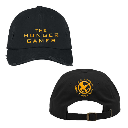 The Hunger Games Hope is Stronger Than Fear Distressed Black Hat