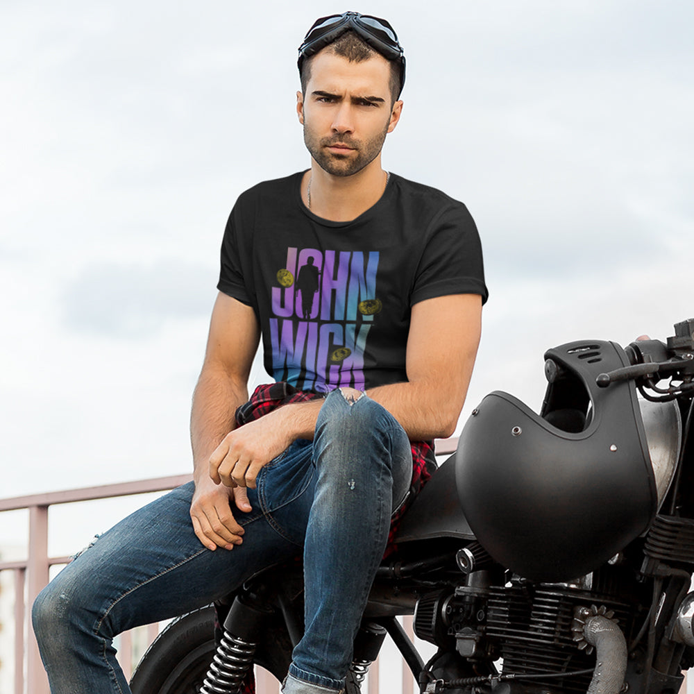 Coin Gradient Black T-Shirt from John Wick