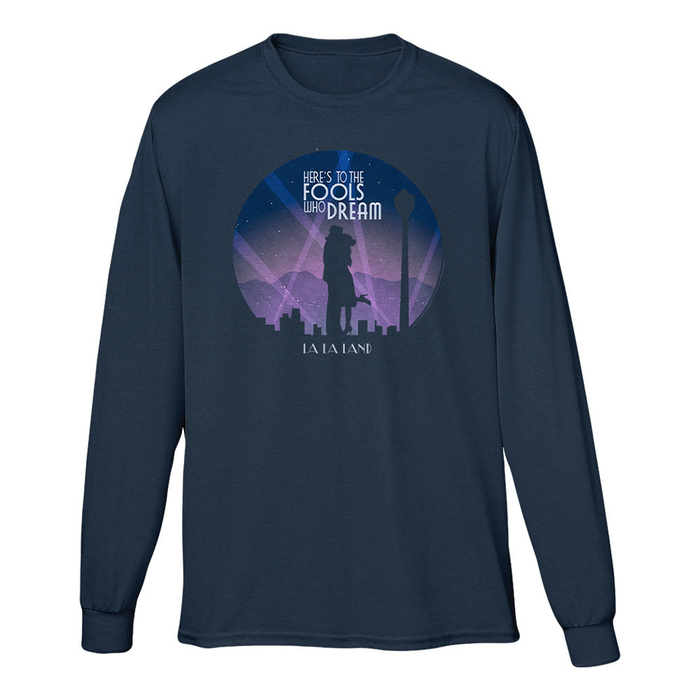 La La Land "Here's to the Fools Who Dream" Navy Long Sleeve Tee