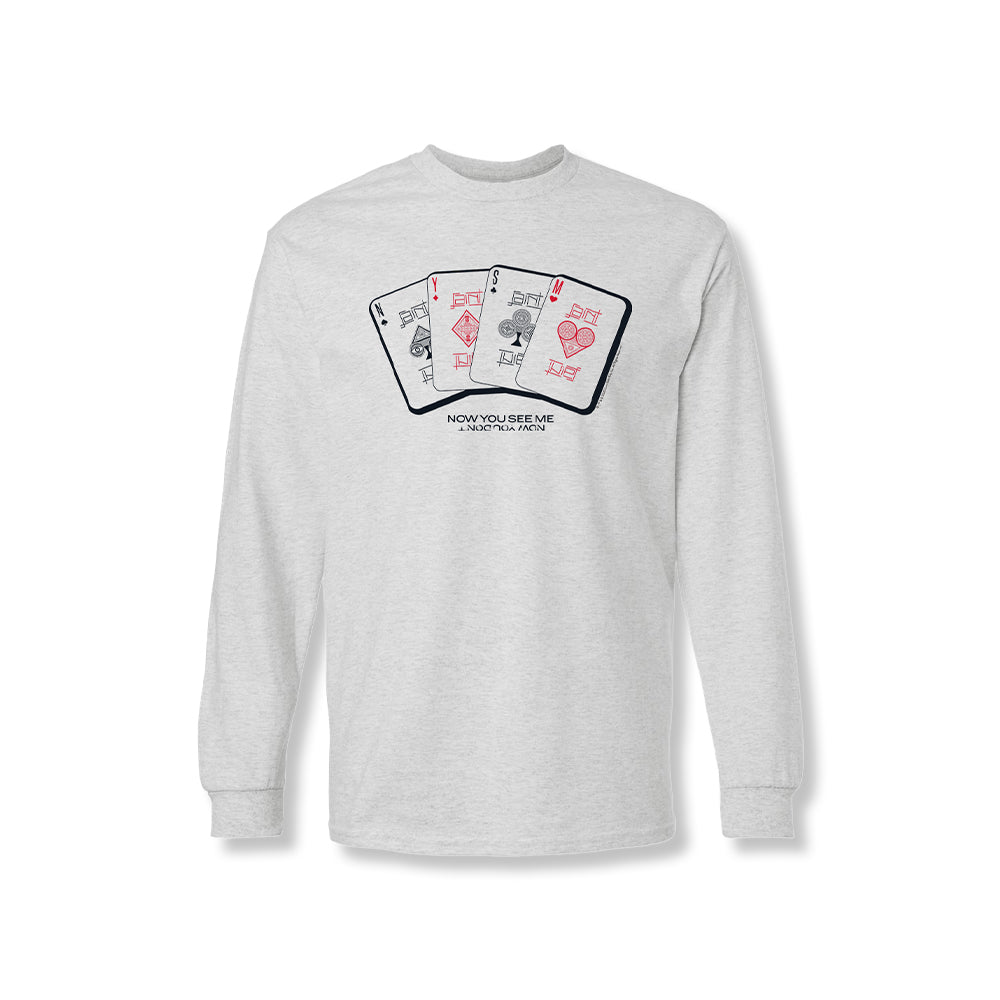 Now You See Me, Now You Don't Playing Cards Long Sleeve