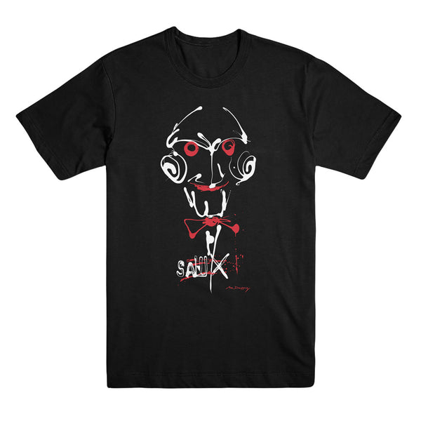 SAW x Mr Dripping: Billy the Puppet Black Tee – Lionsgate Shop