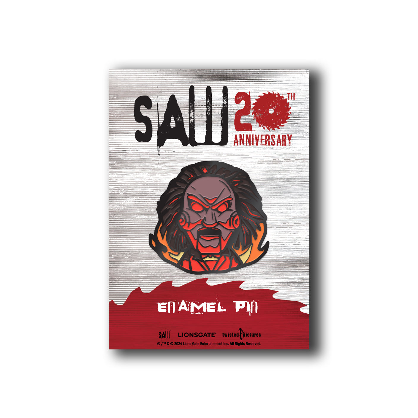 SAW 20th Anniversary Angry Billy Enamel Pin