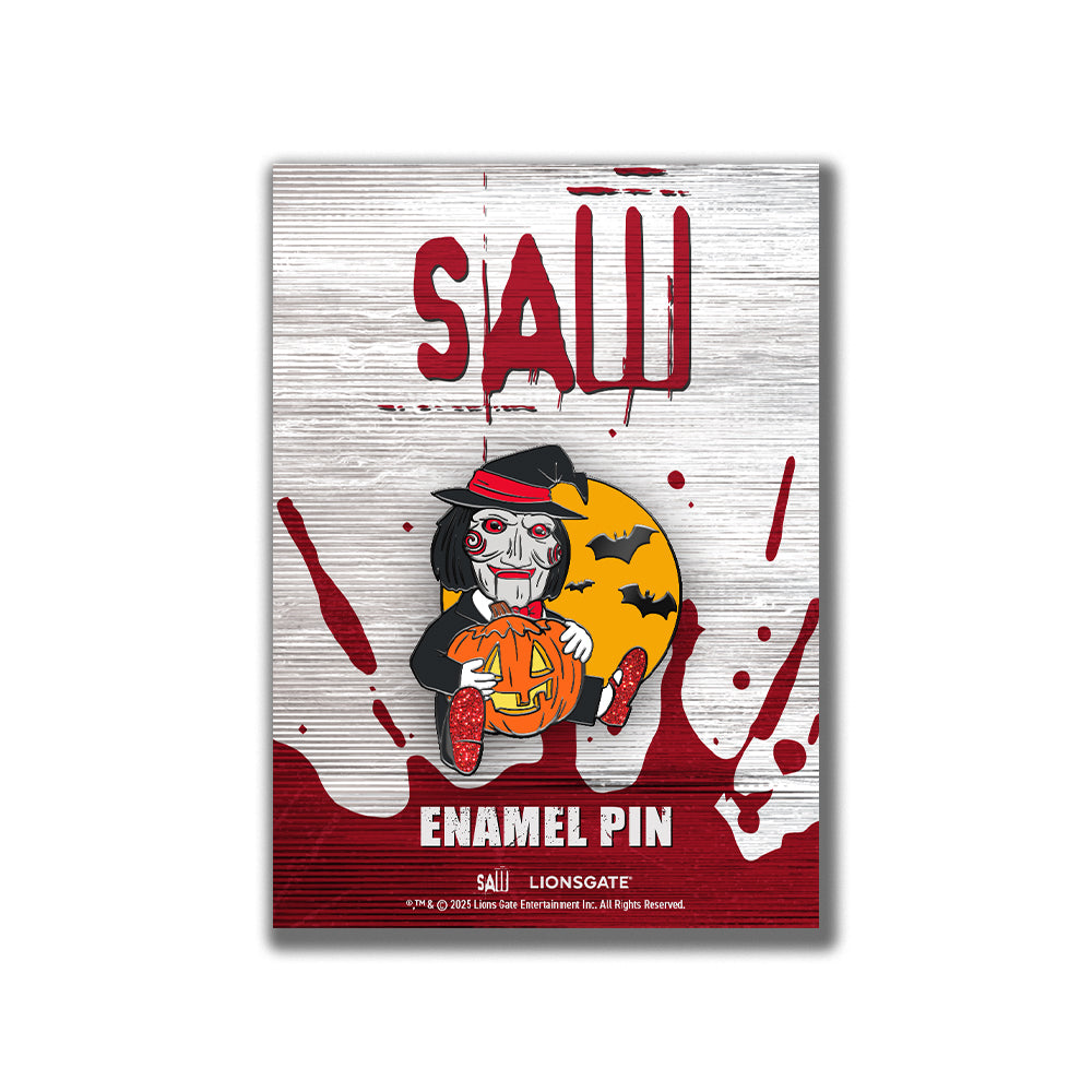 SAW Billy Pumpkin Enamel Pin