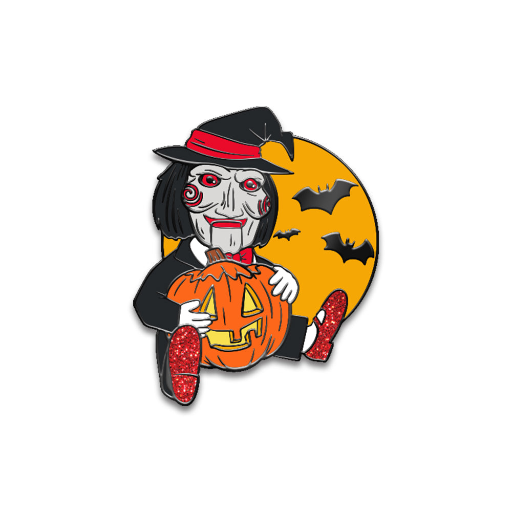 SAW Billy Pumpkin Enamel Pin