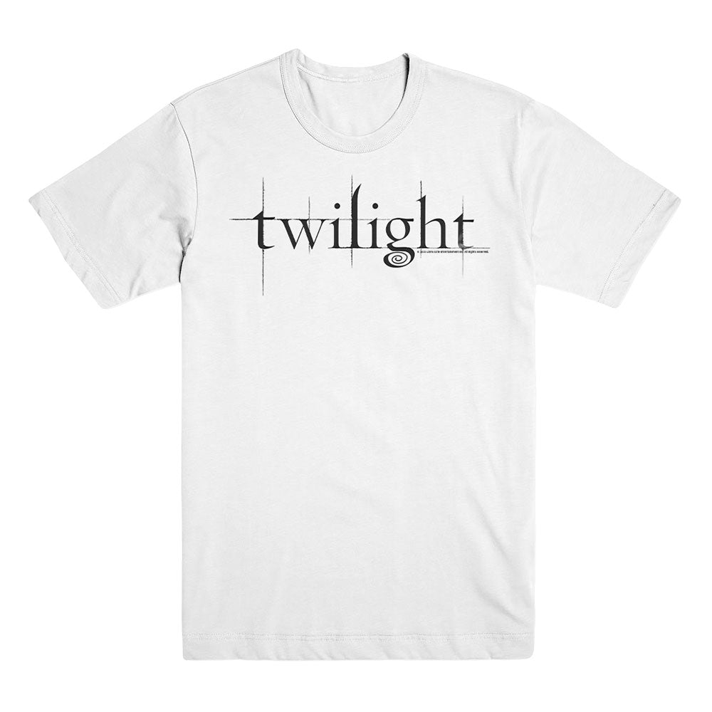 The Twilight Saga Logo White Unisex Tee