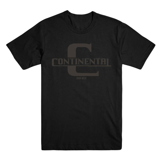 Continental Logo Unisex Black Tee
