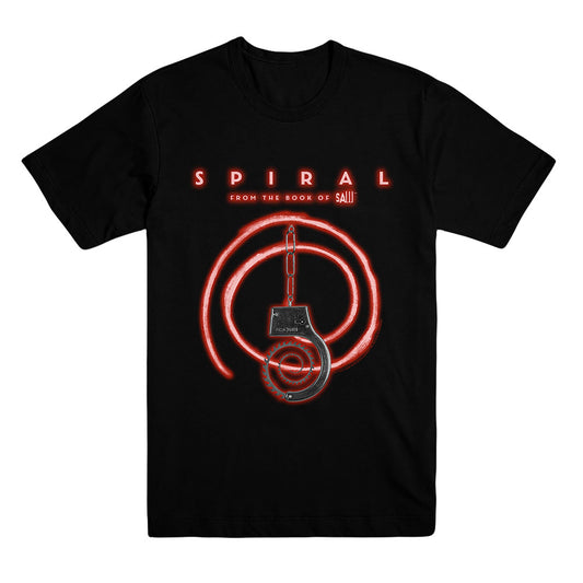 Spiral Handcuff Logo Black T-Shirt from SPIRAL from the Book of SAW